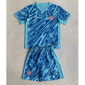 Ujedinjene Države Golmanski Domaci Dres za Dječji Copa America 2024 Kratak Rukavima (+ kratke hlače)